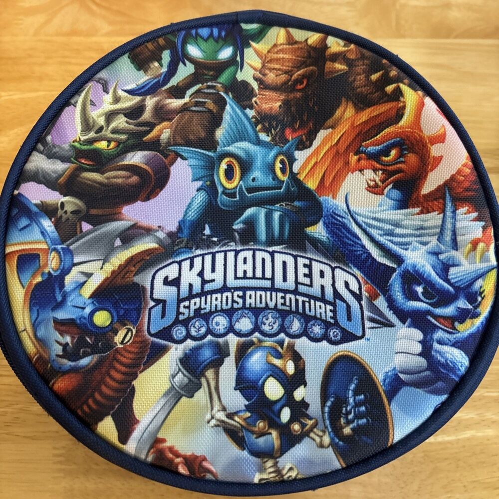 Skylanders Spyro's Adventure Round Carrying Case 8.5 Inch Round Case